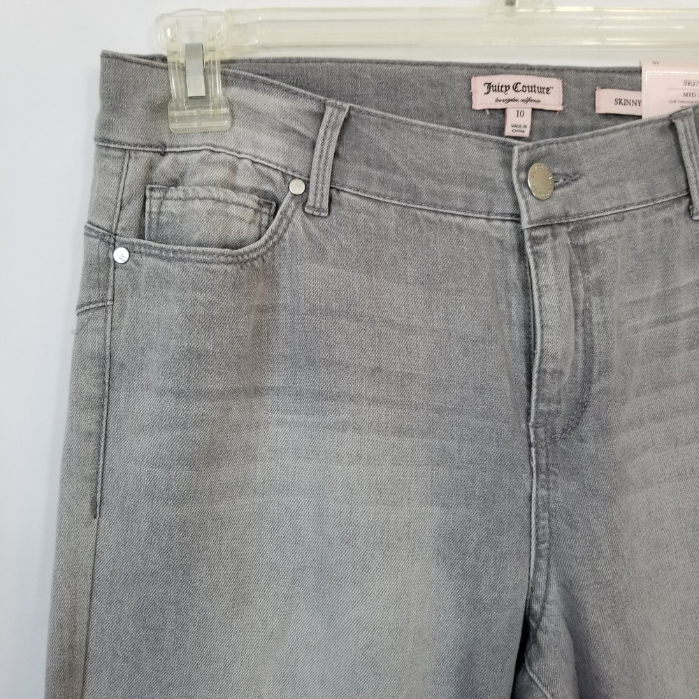 Juicy Couture Women's Sequin Ripped Skinny Jeans - Picture 5 of 8